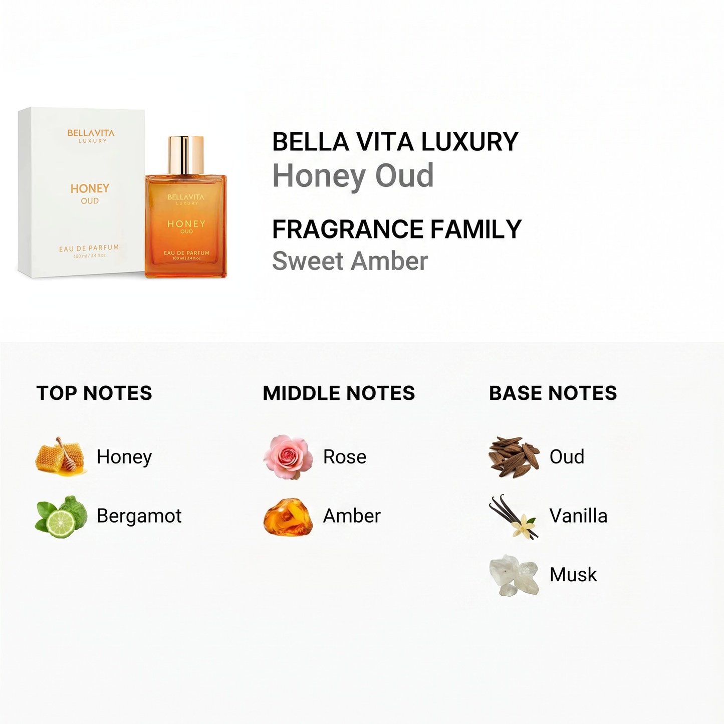 Bella Vita Luxury Honey Oud Parfum